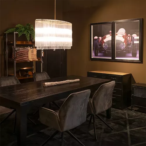 Payaa Deckenleuchte 55x60x45cm Klarglas gold (115304)