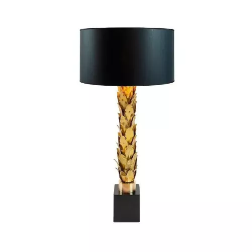 Tischlampe 13x13x89cm gold