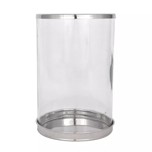 Laterne Alisa 20x20x30cm silber