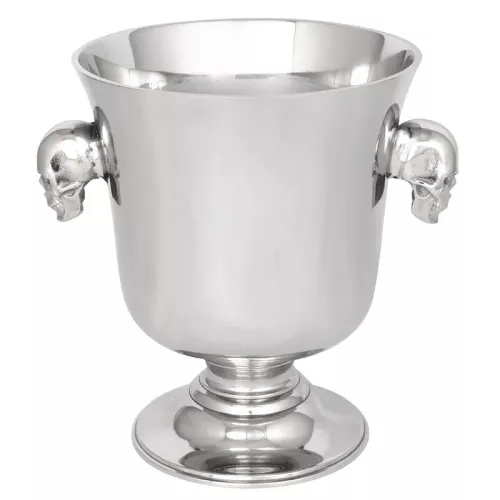 Sektkübel 23x23x27cm Totenkopf