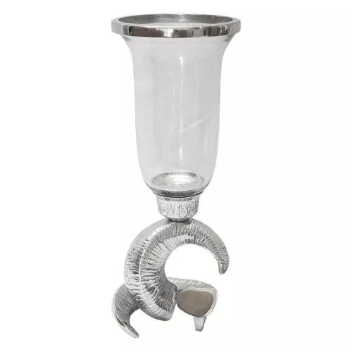 Laterne Travis 20x20x49cm mit Widderhornsockel