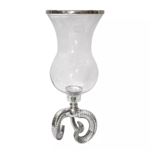 Laternenlicht Travis 29x29x64cm mit Widderhornsockel