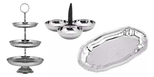 Payaa Tablett 26x14,5x2cm Klein silberfarben (105360)