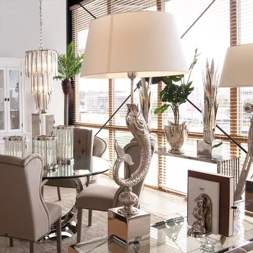 Tischleuchte Fisch 13x13x82cm Inkl. schwarze Kapuze