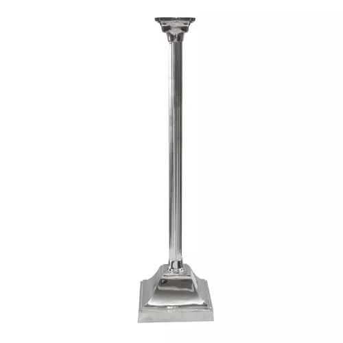 Kerzenständer 21x21x81cm Silber