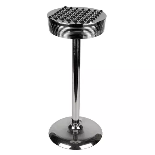 Aschenbecher auf Fuß Kelsey 27x27x62cm Silber