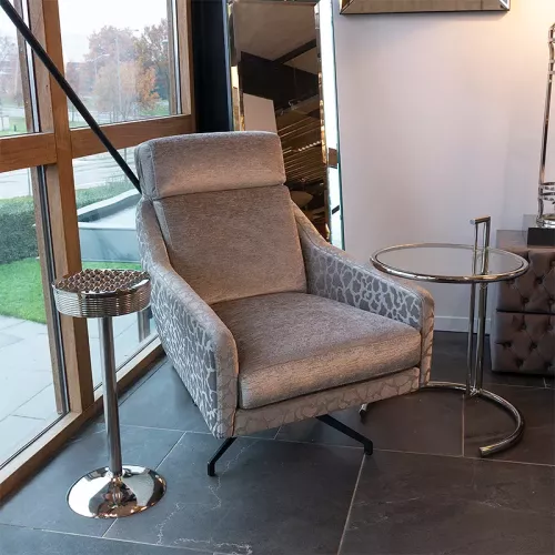 Payaa Aschenbecher auf Fuß Kelsey 27x27x62cm Silber (112447)