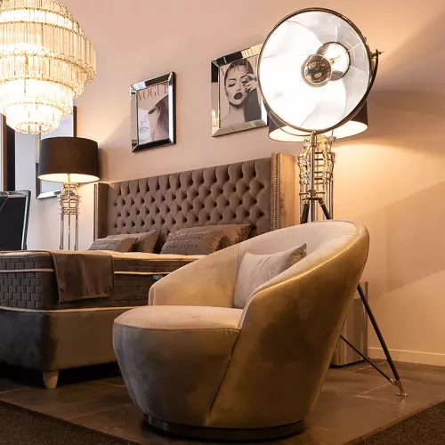 Payaa Stehleuchte Montezuma schwarz silber Studio (112525)