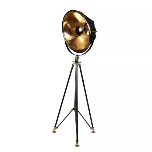 Montezuma Studio-Stehlampe in Gold und Schwarz