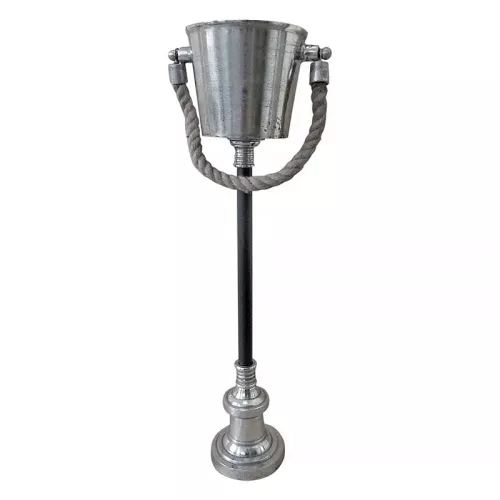 Weinkühler auf Fuß 25x18x74cm Basis: 13,5cm