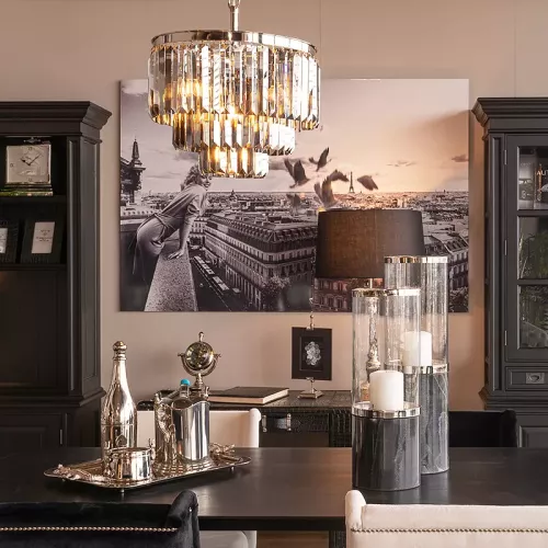 Payaa Deckenleuchte Zane 54x54x42cm Rauchkristall (109891)