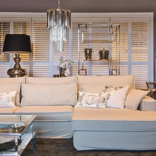 Payaa Deckenleuchte Kronleuchter 35x35x68cm Silberglas (111725)