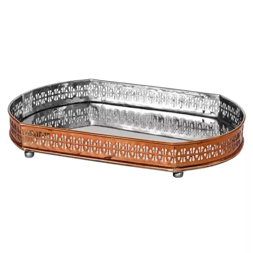 Tablett 32x21x5cm oval