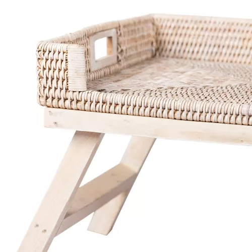 Payaa Frühstückstablett Harmoni mit zusammenklappbaren Holzbeinen, 65 x 40 x 40 cm (115172)