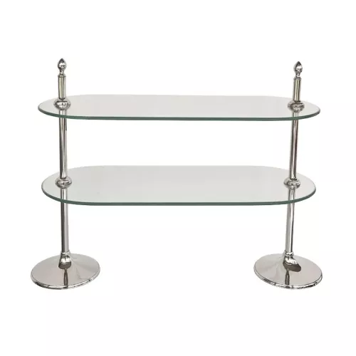 Etagere 2-lagig Talia 68x28x57cm silber