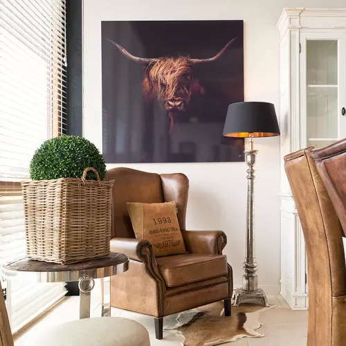 Payaa Stehlampe 4 Fuß Rohsilber (111530)