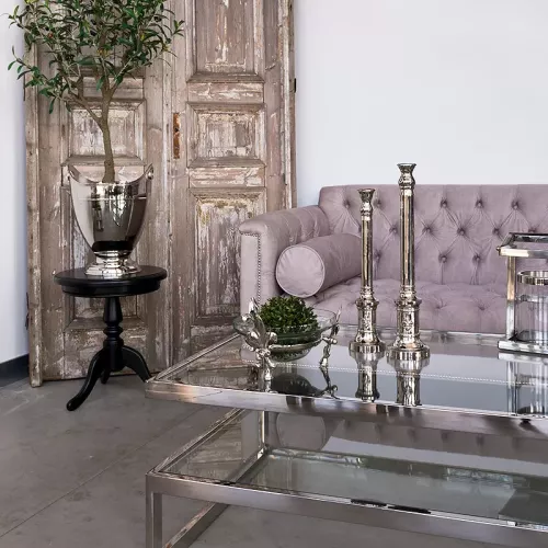 Payaa Kerzenständer 12x12x55cm Lily Large silber (101511)