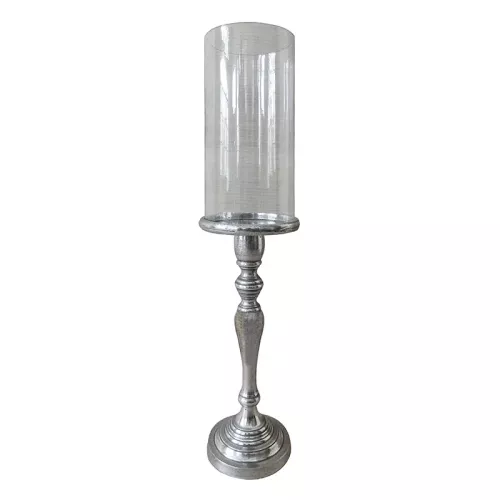 Laterne Rosario 17x17x40cm Klein Silber