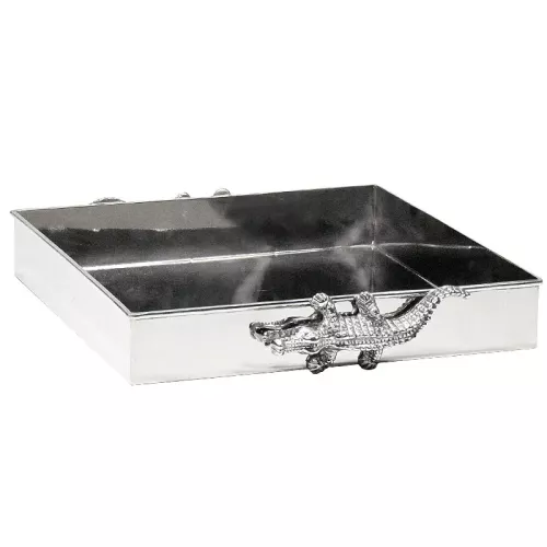 Tablett 30x30x6cm Alligator