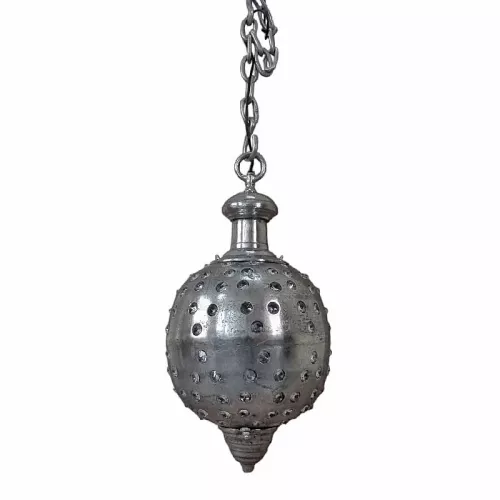 Deckenleuchte 35x35x65cm mit Kristall Silber Vintage