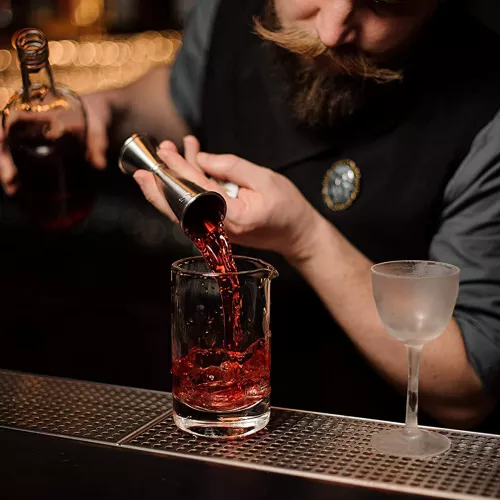 Payaa 30-teiliges Cocktail-Shaker-Set aus Edelstahl, 750-ml-Shaker mit um 360° drehbarem Acrylboden (8052025)